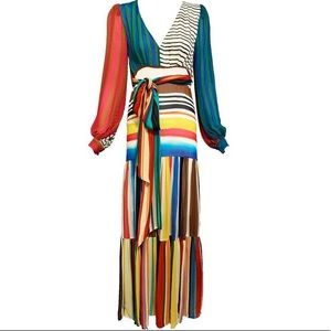 WEEKEND SALE***** FARM rio MAXI MULTICOLOR DRESS